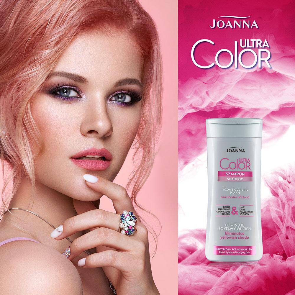 joanna ultra color szampon rozowy