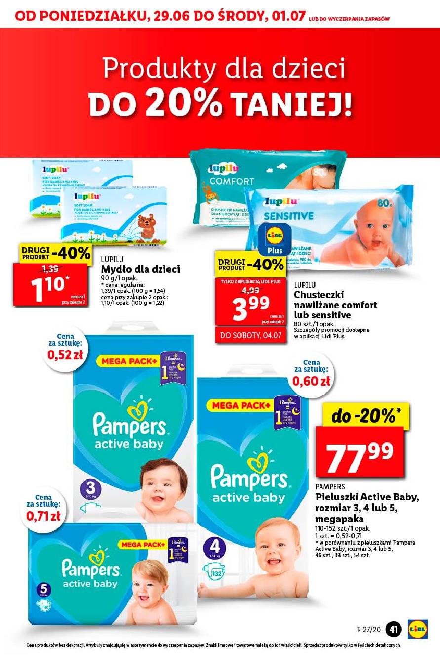 pieluchy pampers 1 lidl