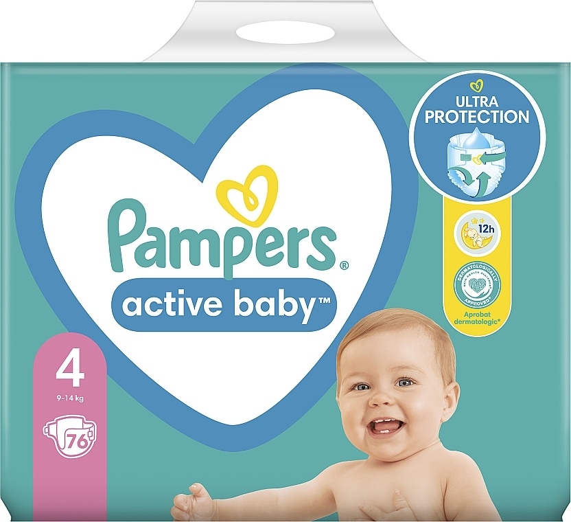 pampers active baby dry 4 64 szt