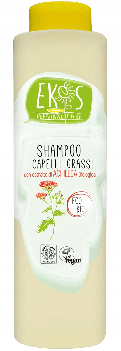 szampon ekos do włosów tłustych z ekstraktem z organicznego krwawnika