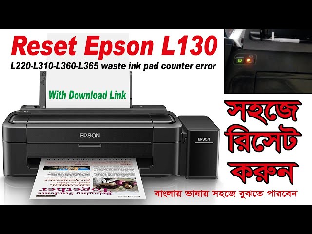 epson l130 reset pampers chomk