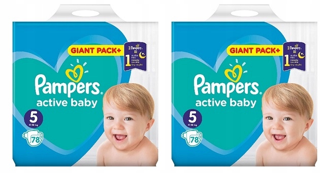 pieluchy pampers active baby 5 pieluchy pieluszki 156szt