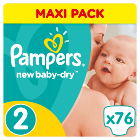 pampers new baby-dry pieluchy 2 mini 3-6 kg