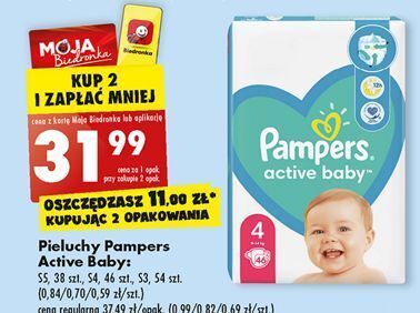 biedronka pieluchy pampers 4