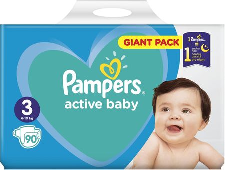 pampers active baby 3 90 szt