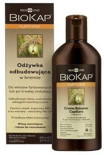 biokap nutricolor odżywka odbudowująca w kremie do włosów farbowanych