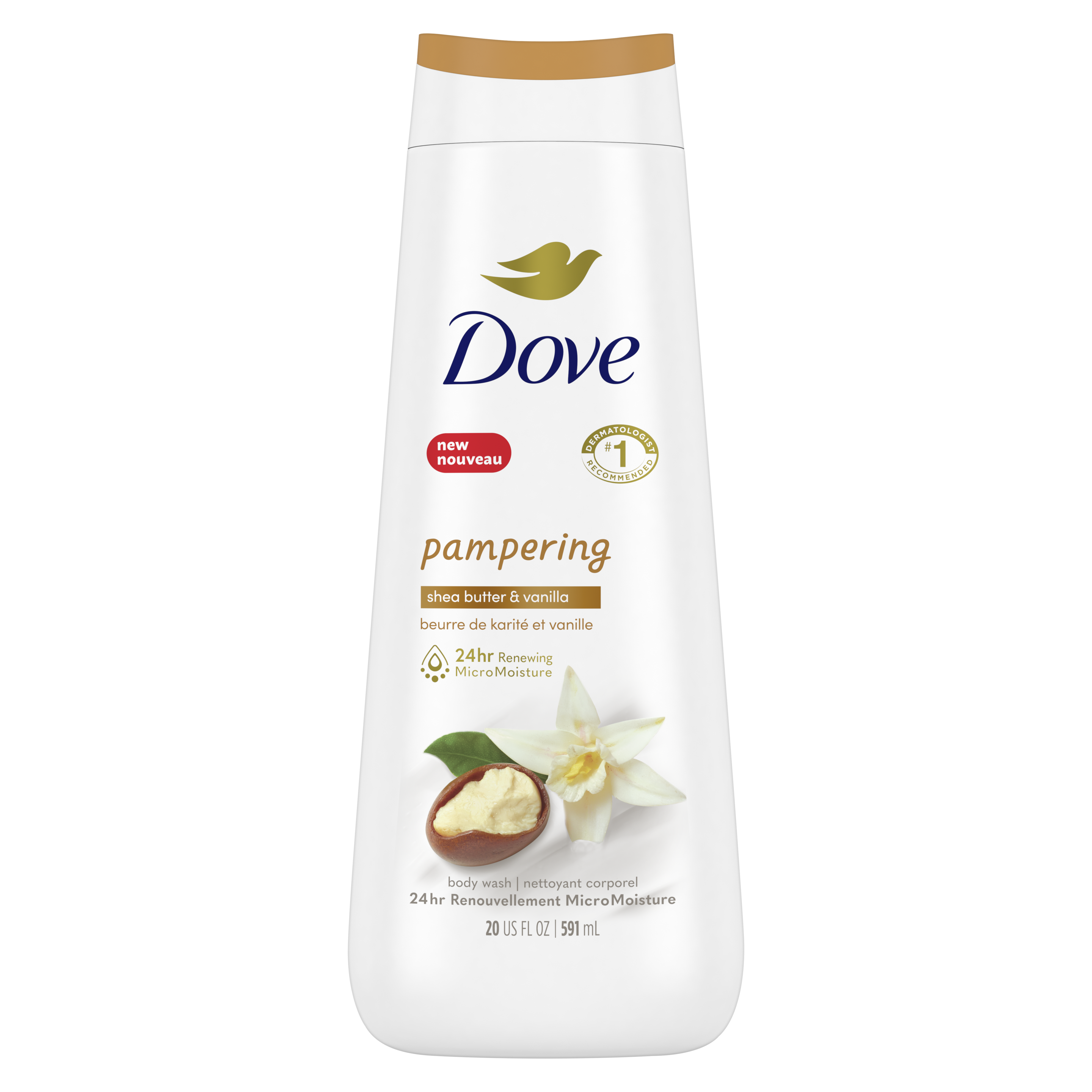 dove purely pampering nourishing shower gel-shea butter with warm vanilla