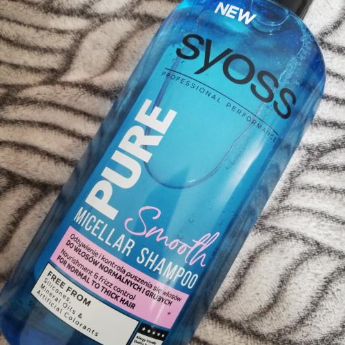 syoss pure smooth szampon micelarny do włosów normalnych i grubych