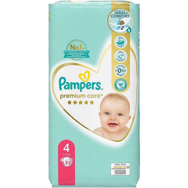 pampers premium care 4 maxi 52 selgros