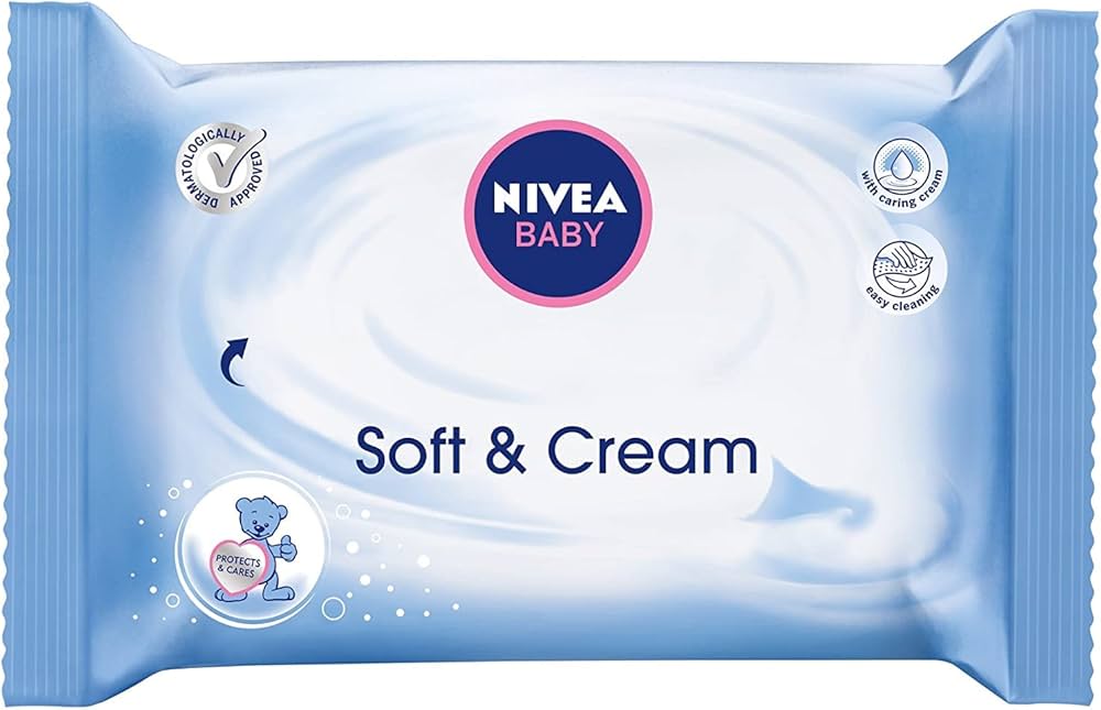 nivea baby chusteczki nawilżane soft & crem