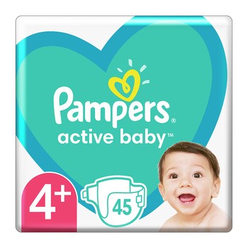 pampers active baby 4+ 45 szt