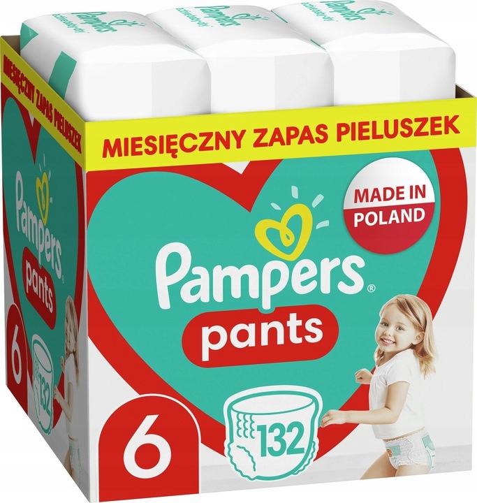 pampers pants 6 132 szt