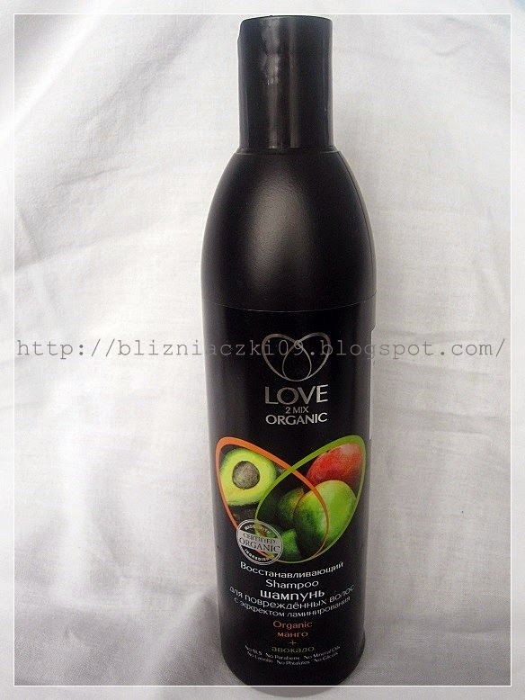 love2mix organic szampon nawilżający lub z efektem laminowania