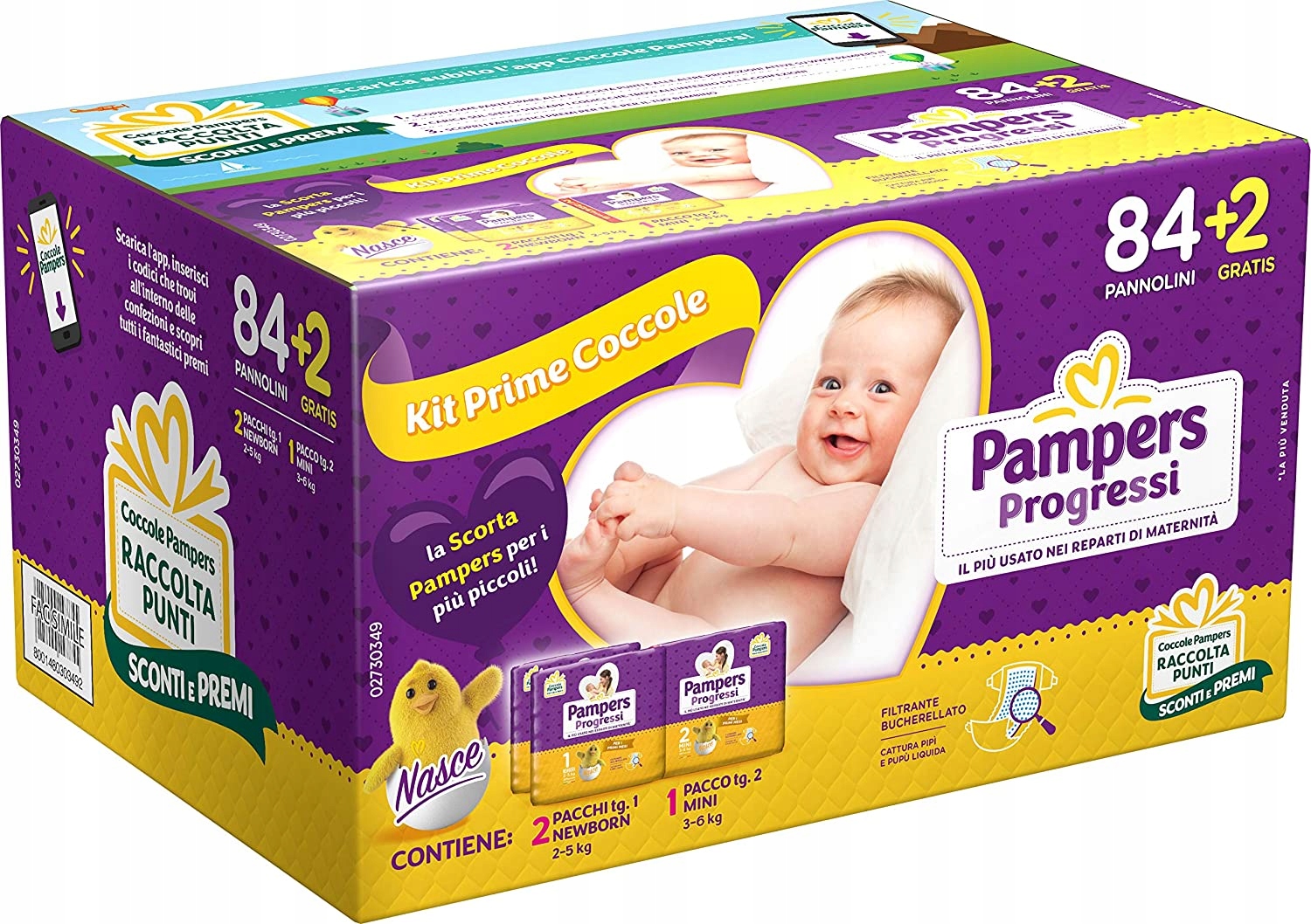 pampers 86 szt