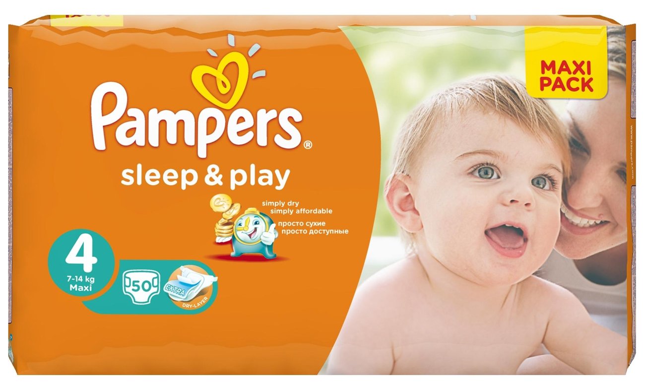 pieluszki pampers 4 sleep play