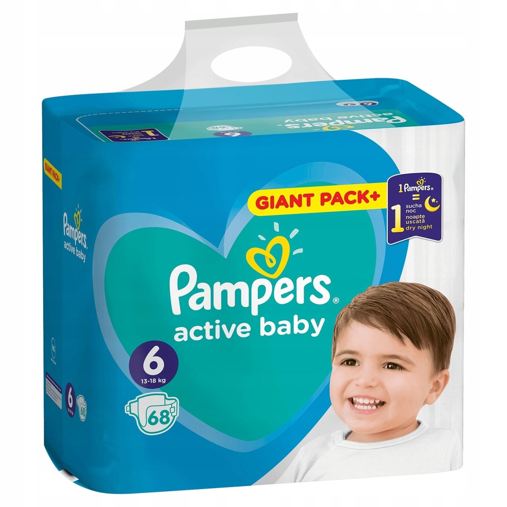 pampers rozmiar 6 68 szt