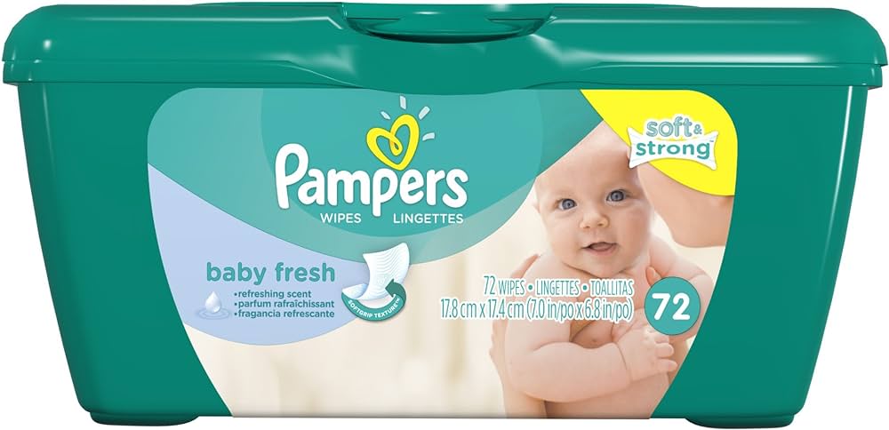 pampers wet wipes box