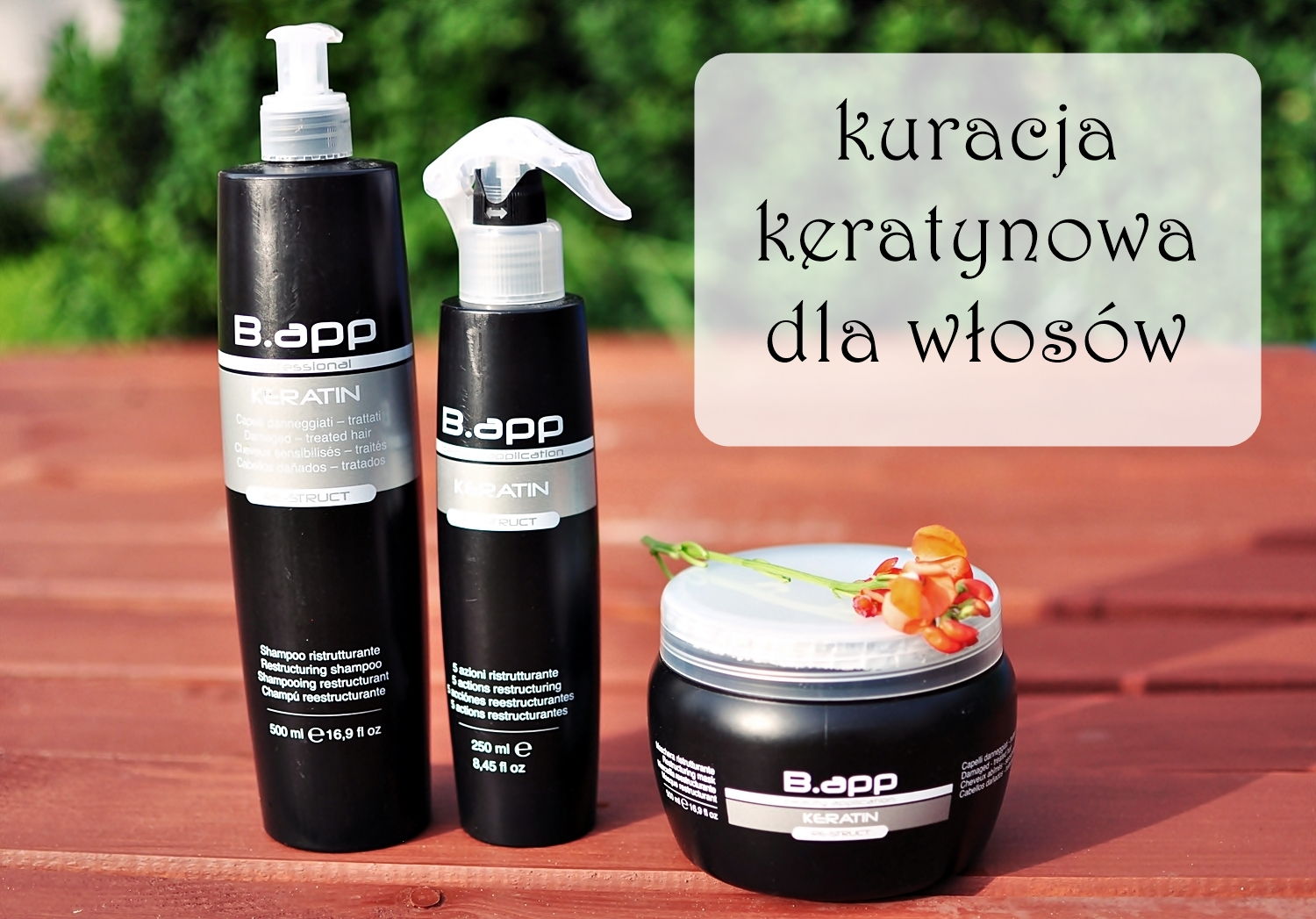 b app kuracja keratynowa szampon keratynowy do włosów 500 ml