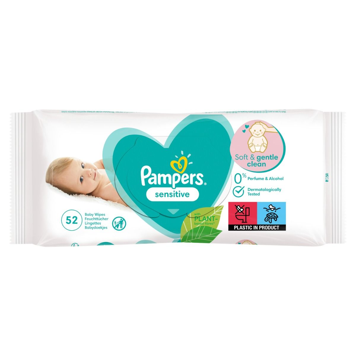 pampers sensitive chusteczki nawilżone 2x56 szt