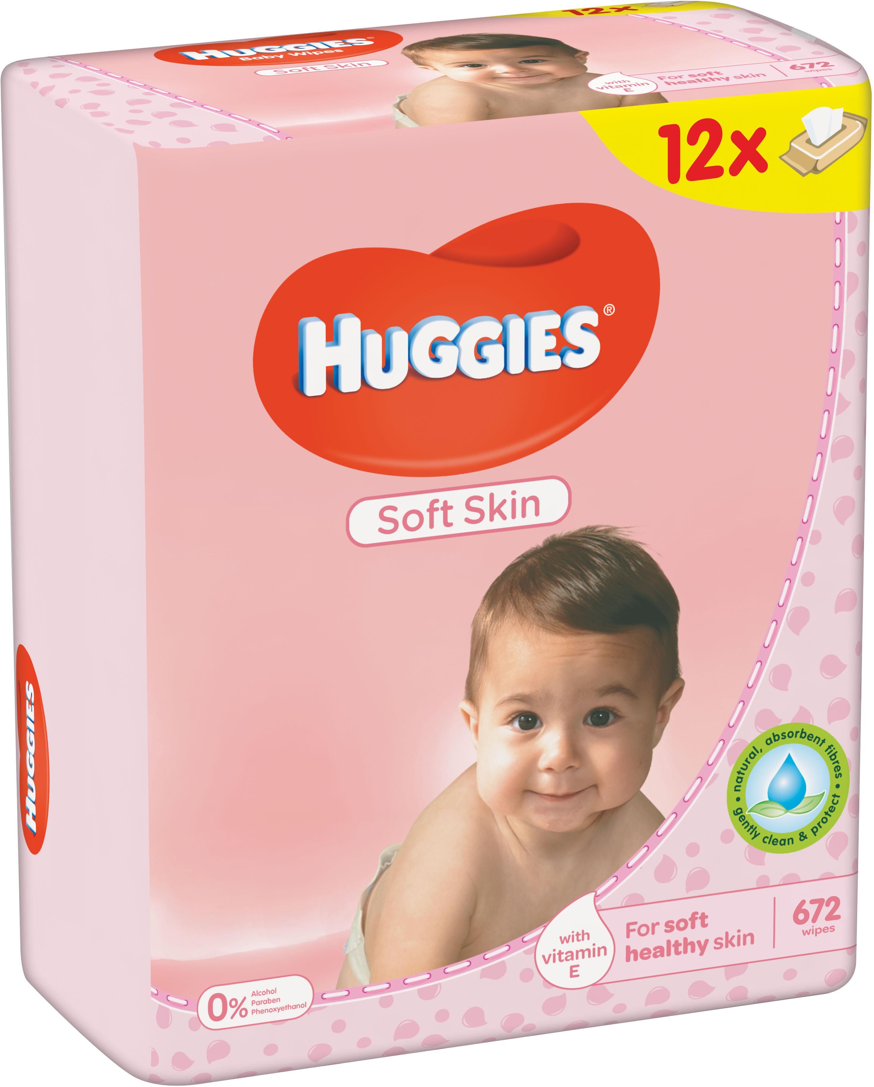 huggies soft skin chusteczki nawilżane