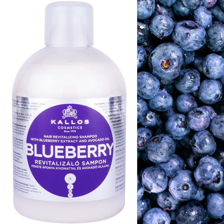 kallos szampon do włosów blueberry 1000 ml