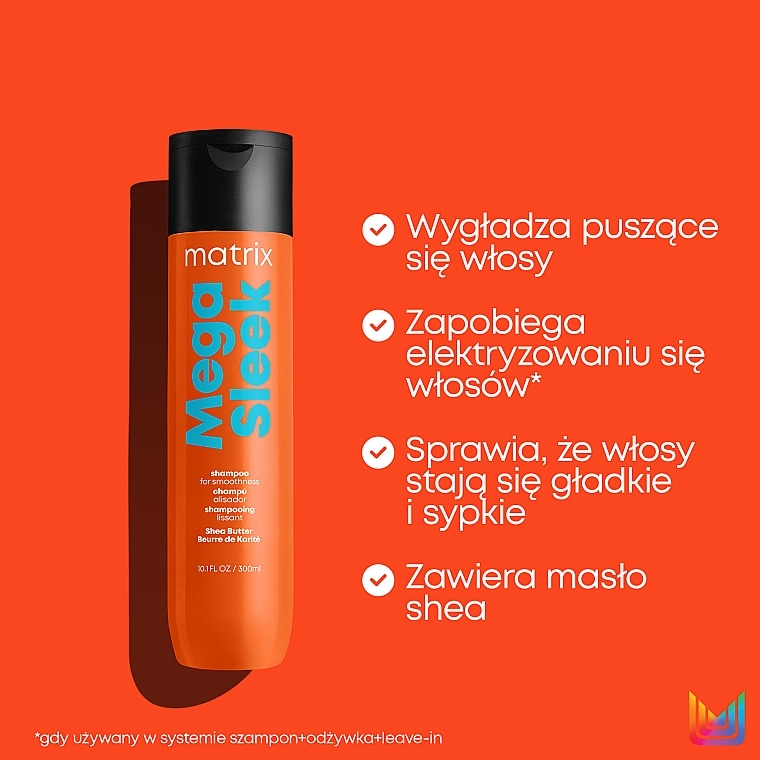 matrix new mega sleek shea masło szampon wizaz