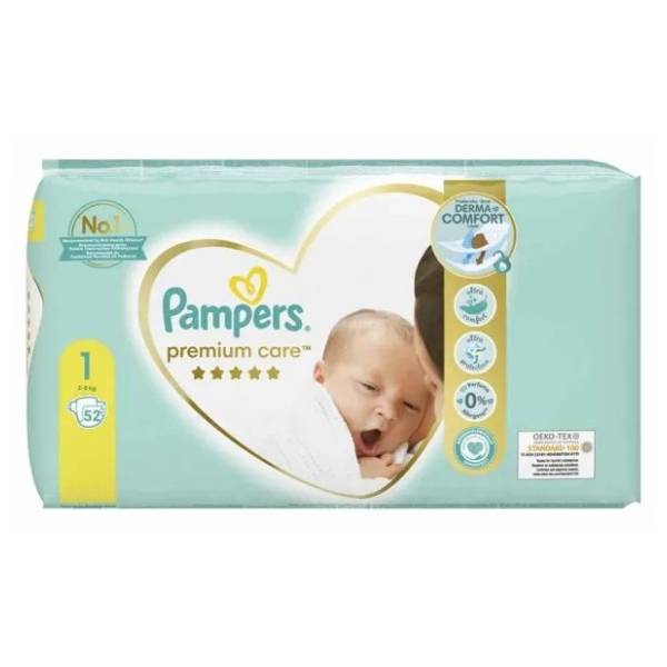 pampers premium care 1 cena