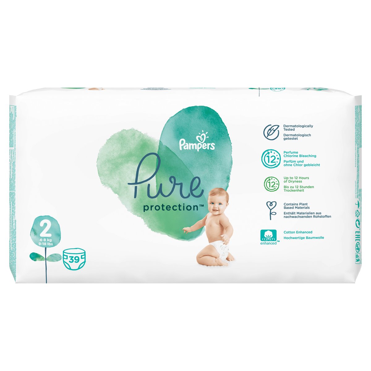 pampers pure protection pieluchy 2 4-8 kg