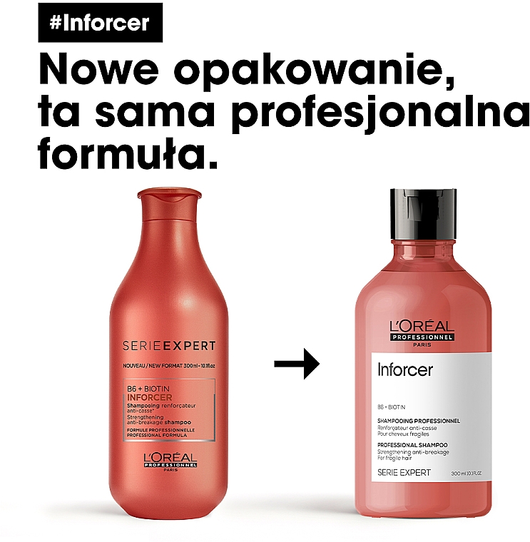 szampon do wlosow z keratyna i perfumy loreal inforcer