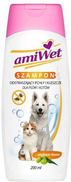 amiwet szampon odstraszający pchły