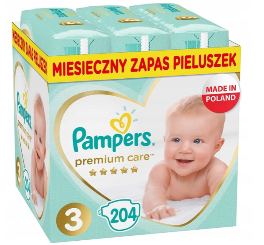 allegro pampers premium care 3 204 szt