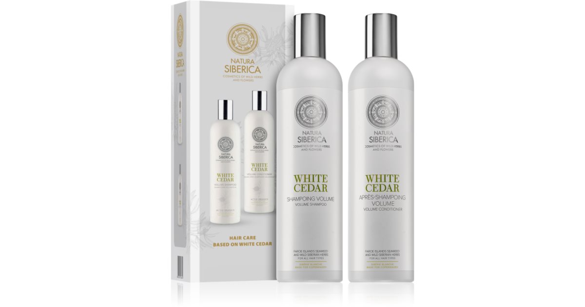 natura siberica szampon white cedar volume