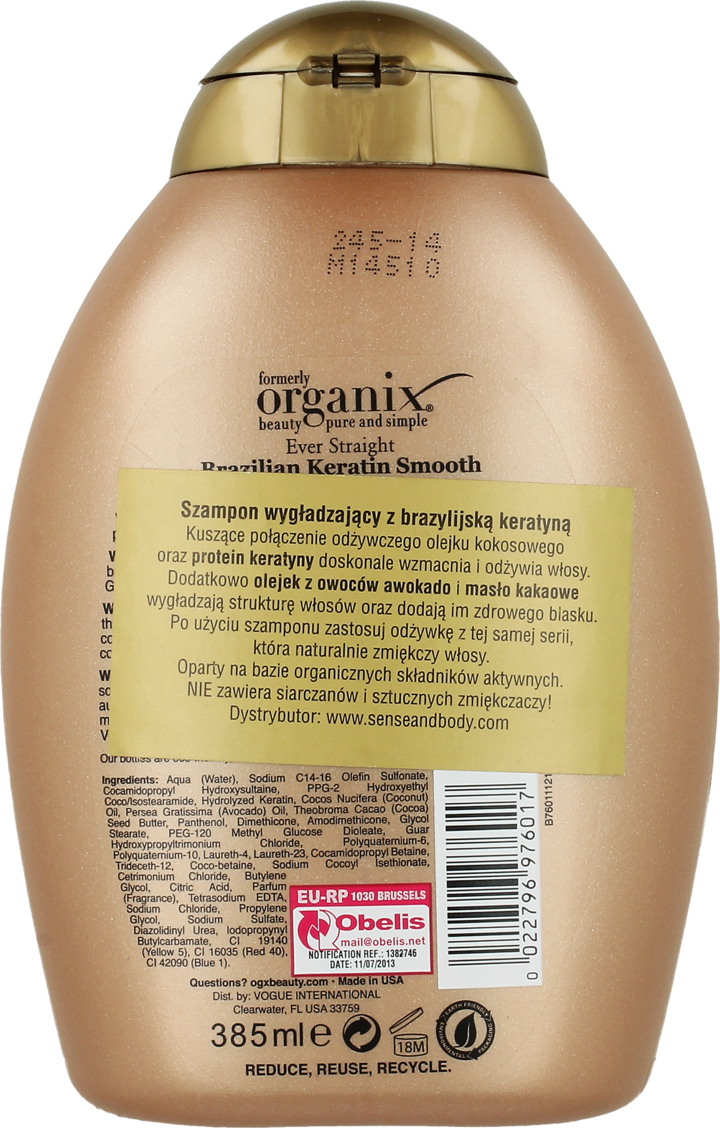 szampon ogx brazilian keratin