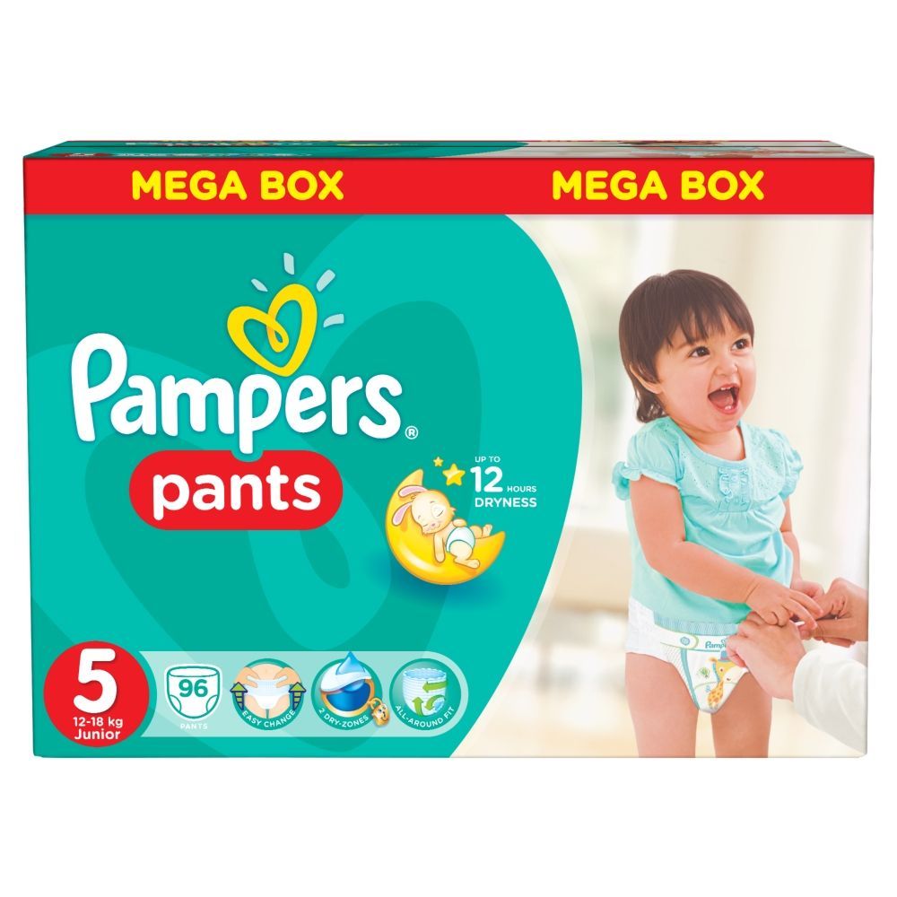 pampers pants 5 junior 12-18kg 96 szt