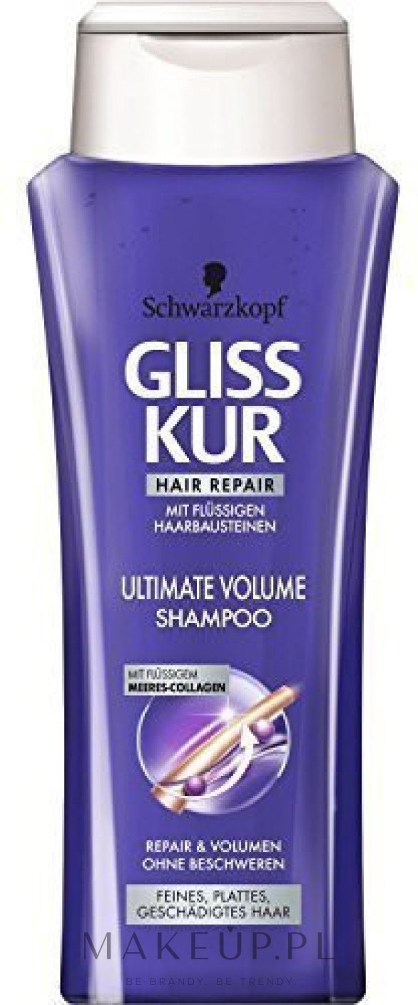 8 gliss kur ultimate volume szampon regenerujący i nadający objętość