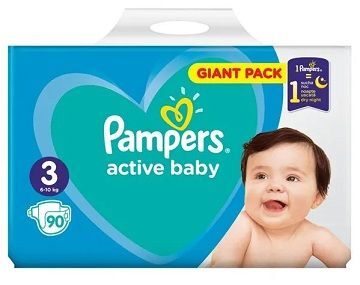 pampers active baby 3 waga