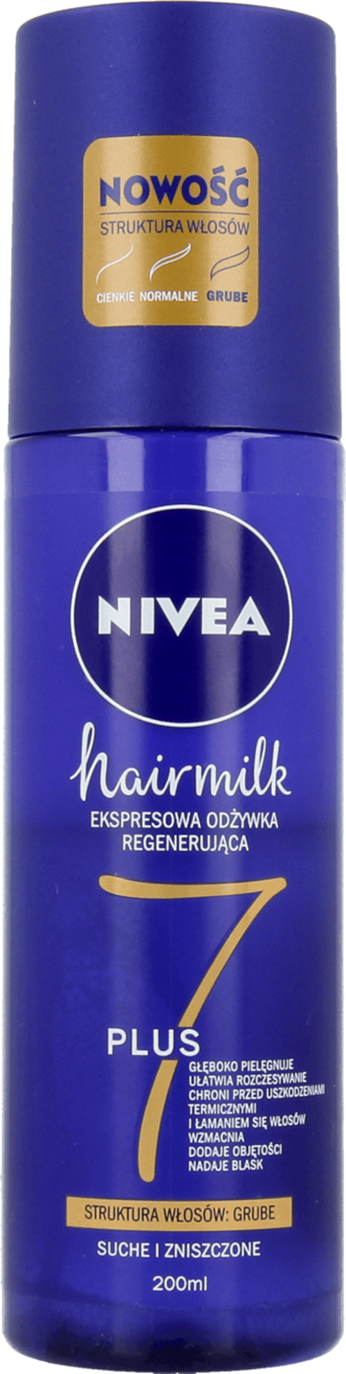 nivea hair milk ekspresowa odżywka do włosów
