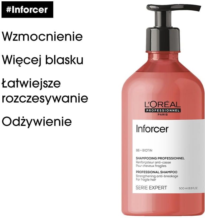 loreal inforcer szampon włosy kruche łamliwe opinie