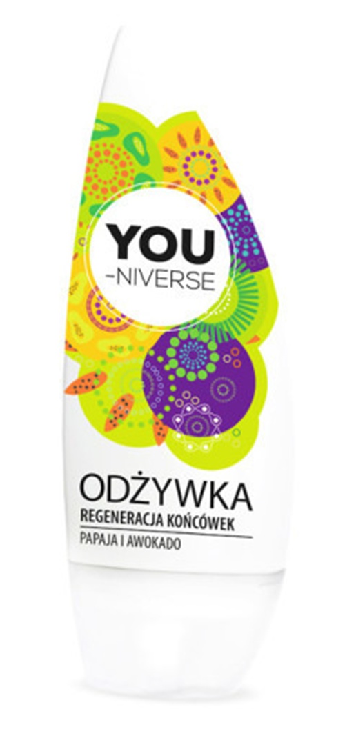 odżywka do włosów regeneracja końcówek papaja i awokado you-niverse