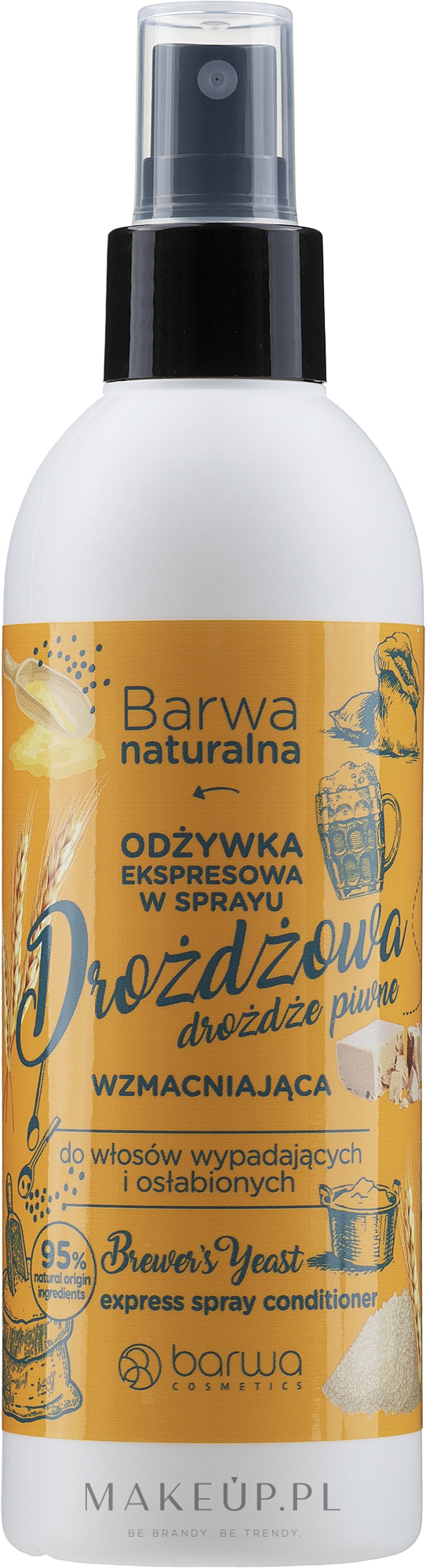 barwaregenerująca odżywka w sprayu do włosów przetłuszczających się pokrzywa