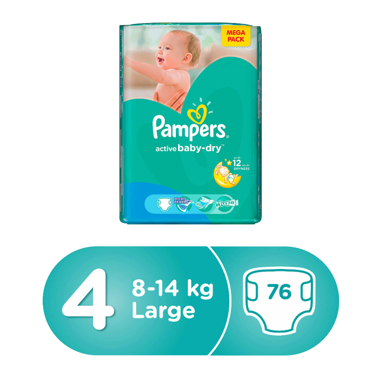 pampers active baby dry 4 76