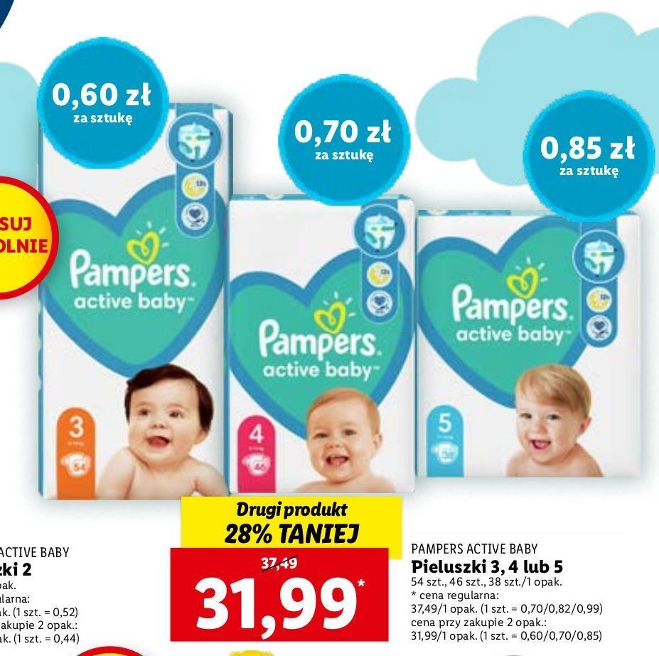 pieluchy pampers 4 lidl