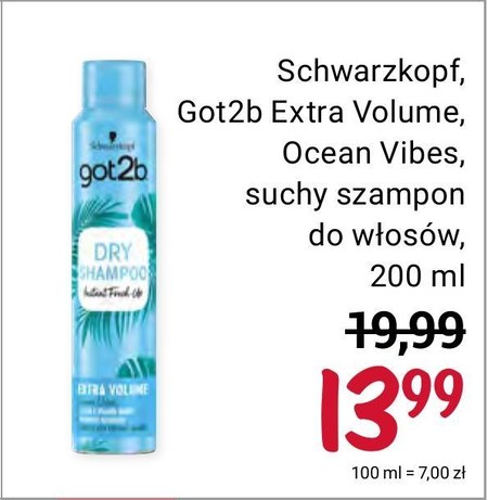 suchy szampon schwarzkopf rossmann