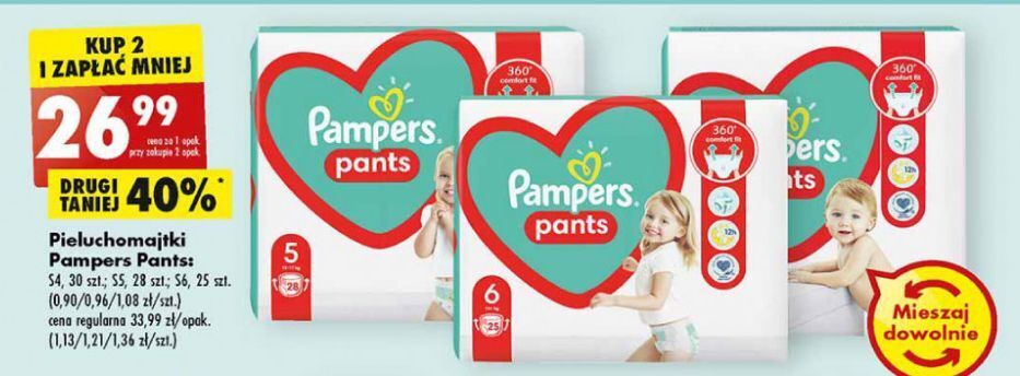 pampers pants 4 104 szt biedronka