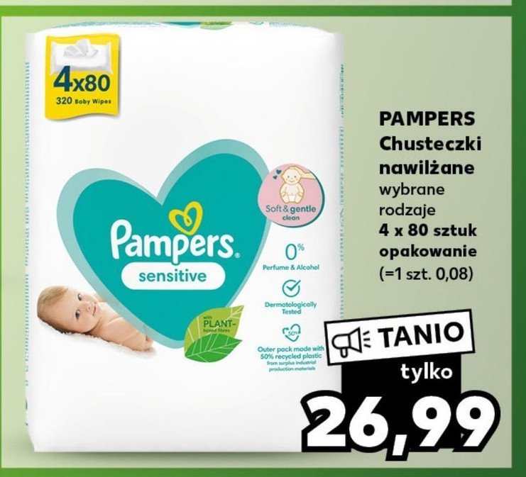 chusteczki nawilżane pampers tesco