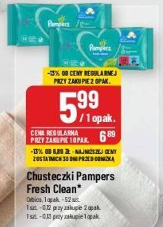 polomarket gazetka chusteczki pampers