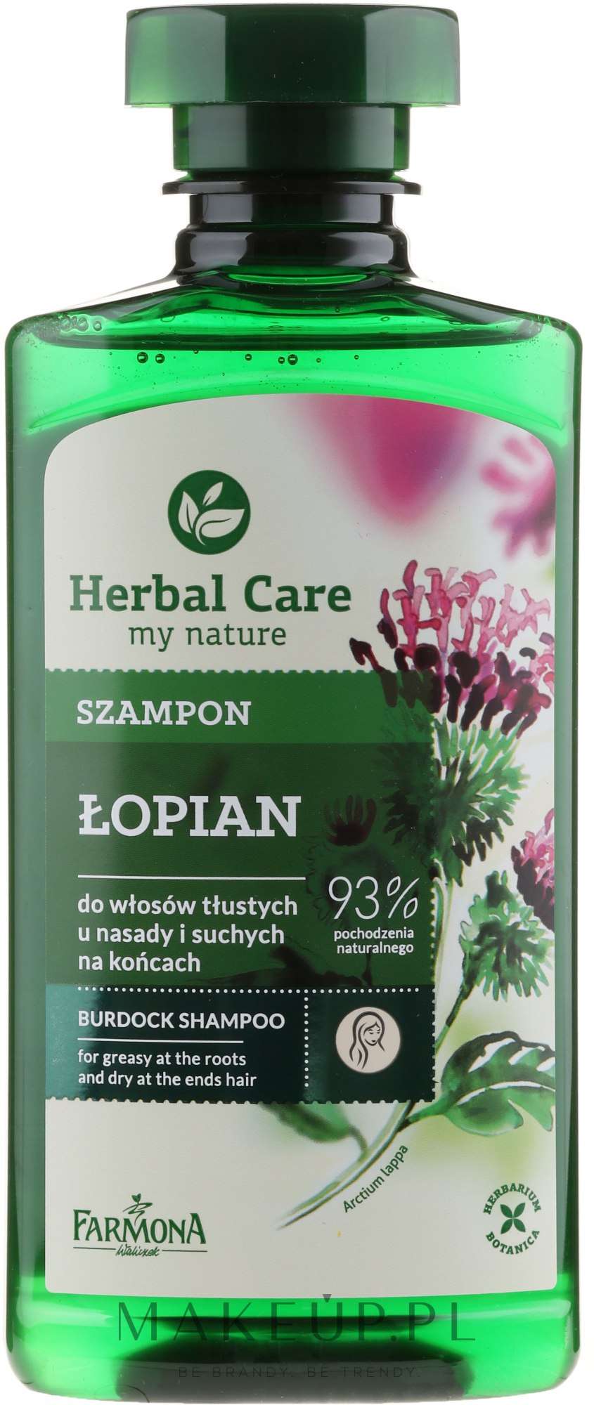 szampon łopian herbal i regenerum do włosów