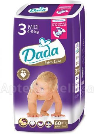 pieluchy dada extra care 3 60szt