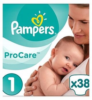 pampers pro care 1 pielucha 38szt