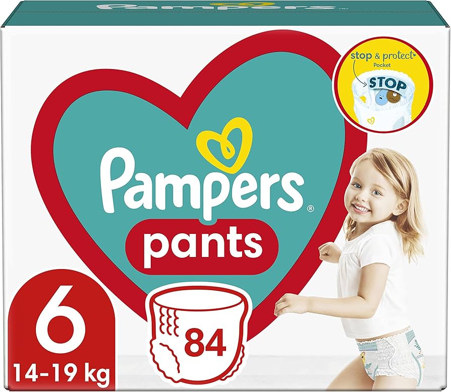 pieluchomajtki pampers 6 mała paczka